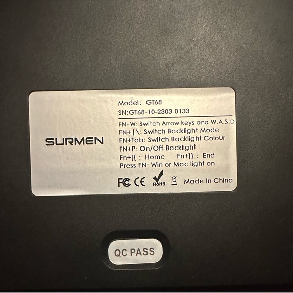 Black LED Computer Keyboard - Picture 2 of 2